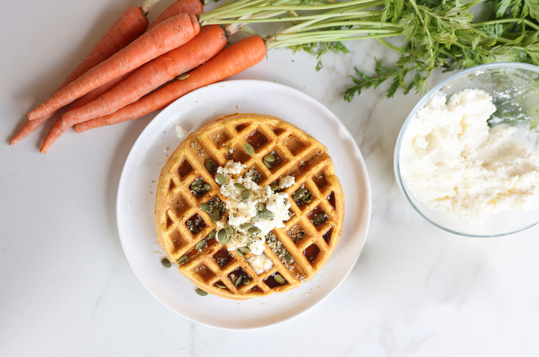 Carrot + Cardamom Waffles
