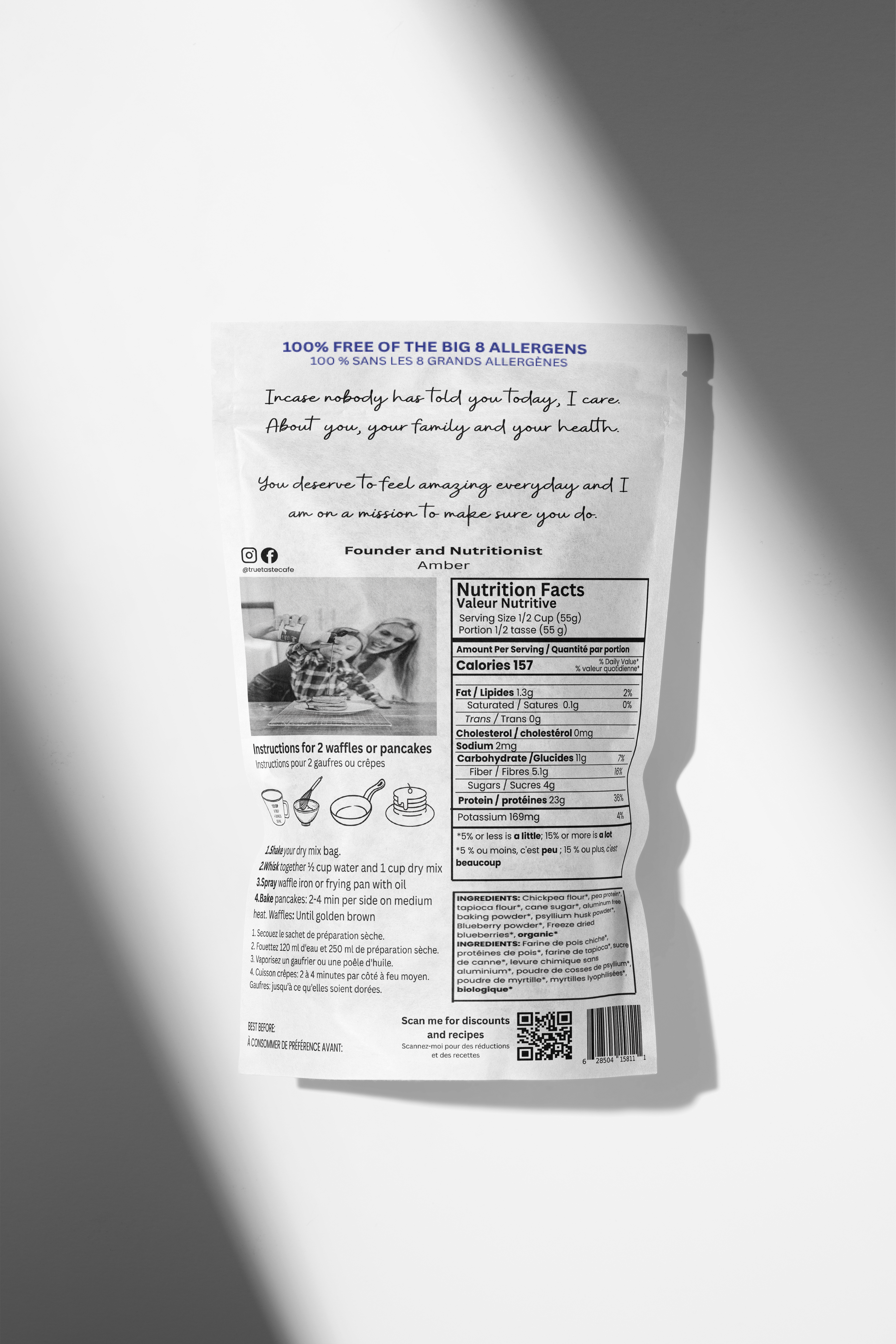 Blueberry Protein GF & DF Waffle & Pancake Mix