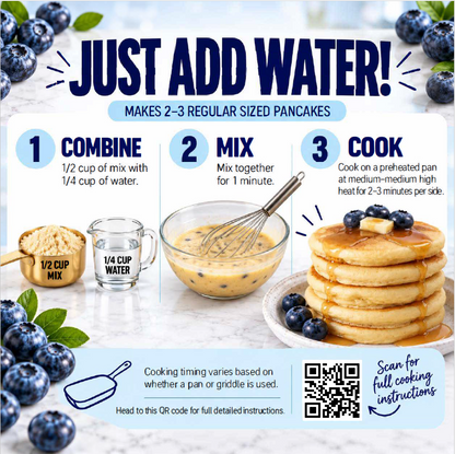 Blueberry Protein GF & DF Waffle & Pancake Mix