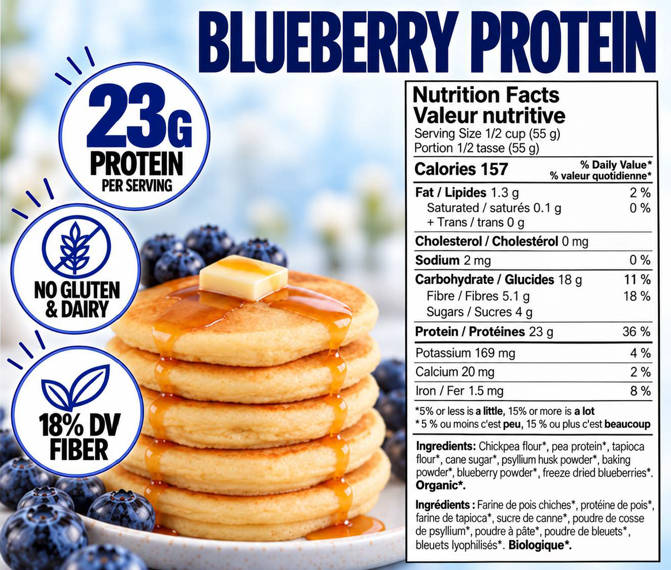 Protein Starter Bundle - Gluten Free Just Add Water Waffle/Pancake Mix