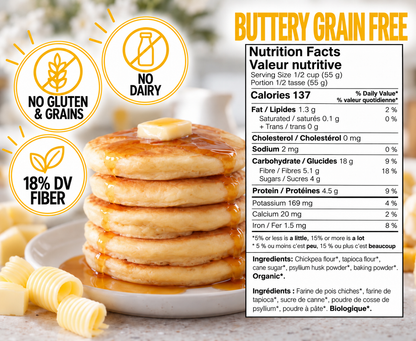 "Buttery" Grain Free GF & DF Waffle & Pancake Mix