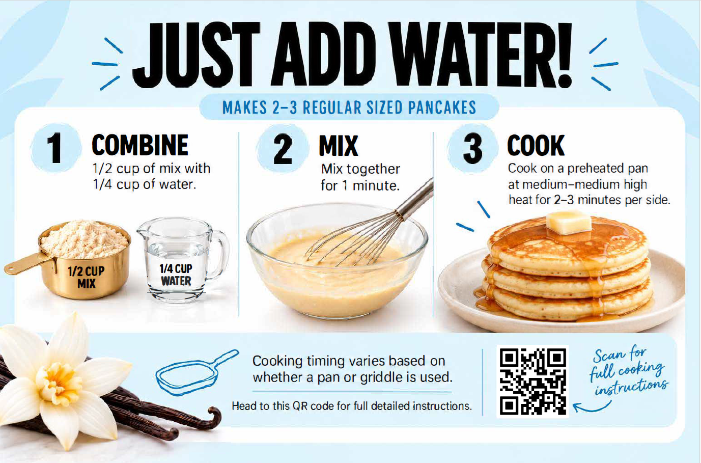 Protein Starter Bundle - Gluten Free Just Add Water Waffle/Pancake Mix